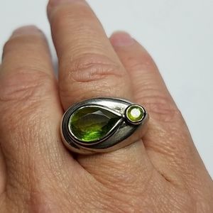 Sterling Silver Peridot Ring